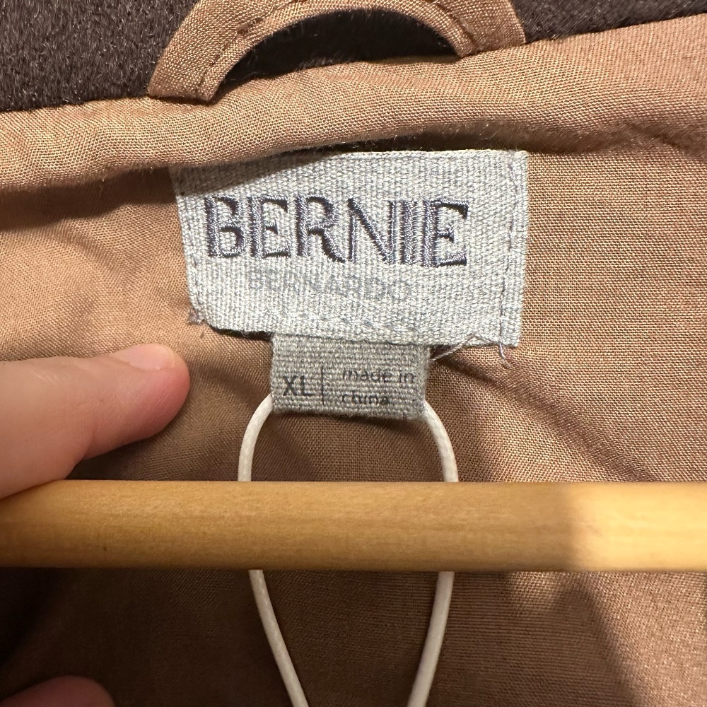 NWT Bernie by Bernardo Oversized Wool Blend Coat - size XL - Picture 6 of 7